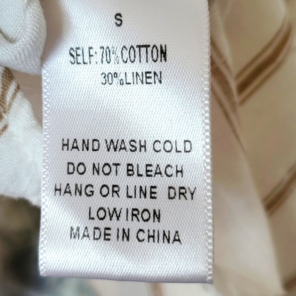 Sadie & Sage Twist Knot Button Stripped Shirt - image 7